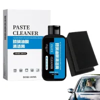 Car Glass Oil Film Removing Paste Deep Cleaning Polishing Glass Cleaner For Auto Windshield Home Shine Glass Cleaner 100g Cleaning Tools