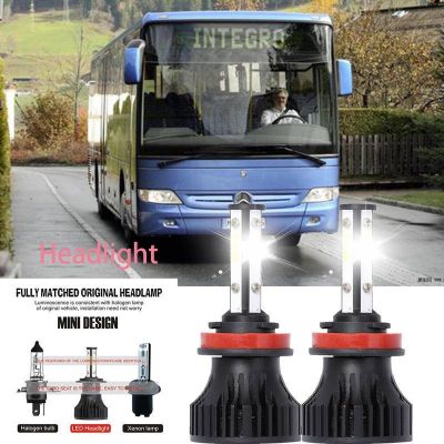 หลอดไฟหน้ารถยนต์ LED LAI 40w 6000k สีขาว สําหรับ Mercedes-Benz TOURO (O 500) 2001-2023 2PCS