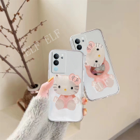 เคสนิ่มโปร่งใสหรูหราสำหรับ VIVO V29 5G ตัวปกป้องกล้องถ่ายรูปเลนส์ Silcone เคสโทรศัพท์ VIVO V29 V27 V27E V25 V25E V27Pro V23E 4G 5G 5G V21E KT กระจกแต่งหน้า Vivo V27 5G 2023