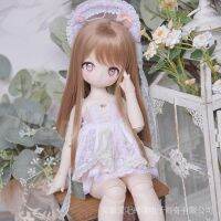 [COD][Bjd Wig] Elvis Squirrel Bjd Wig 3 Points 4 Baby Use White With Long Scalp Thin Bangs Straight Hair Ddmddtf (จัดส่งมากกว่า99ในทั้งร้าน)