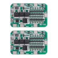 2X 6S 15A 24V PCB BMS Charger Protection Board for 6 18650 Li-Ion Lithium Battery Cell Module DIY Kit