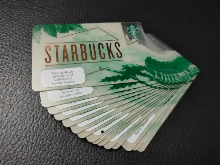 บัตร Starbucks Card มูลค่า 1000 บาท ส่งเป็นบัตรจริง | Lazada.co.th