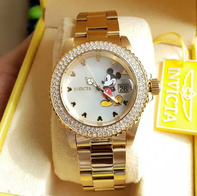 AUTHENTIC INVICTA 26239 DISNEY MICKYMOUSE Limited Edition GOLD ...