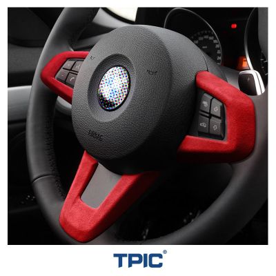 แผ่นหนัง TPIC Alcantara ฝาครอบพวงมาลัยสติกเกอร์อุปกรณ์ตกแต่งภายในรถยนต์แม่พิมพ์รถยนต์สำหรับ BMW E89 Z4 2009-2015