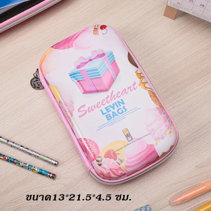 พร้อมส่งกล่องดินสอ-กระเป๋าดินสอลายนูน-3d-งานเทียบsmiggle-งานเทียบสมิกเกิ้ล