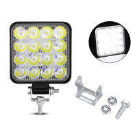 16LED Work Light POD รถบรรทุก Offroad รถแทรกเตอร์ SUV A เรือ24V 1pcs 48W Spotlight ABS LED รถอุปกรณ์เสริม