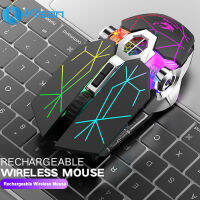 X13 Wireless Gaming Mouse 2.4G 2400DPI USB เมาส์แบบชาร์จไฟได้สำหรับ Windows Computer PC