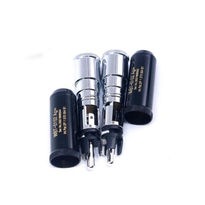 HiFi Audio 0152AG Hi-End DIY Silver Plated Male RCA Plugs Connector Jack for Interconnector Cable