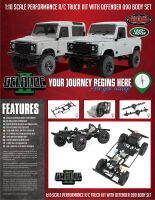 RC4WD Gelande II Kit w/ 2015 Land Rover Defender D90 Hard Body Set [สินค้ามีของพร้อมส่ง ส่งจากประเทศไทย ]