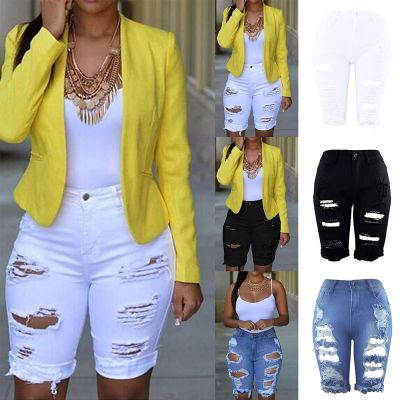 Women Denim Shorts Summer Destroyed Hole Jeans Fashion Casual Pants Short for Women Ripped Femme Pantalones Cortos Ropa Mujer