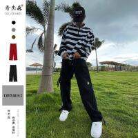 ✘ American red overalls restoring ancient ways men and women casual sport wide-legged pants design feeling small bf the joker mop trousers