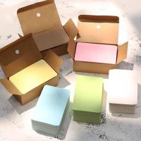 【100PCS】 Boxed Blank Card Greeting Card Postcard Graffiti Bookmark Message Card Small Note Pad Greeting Cards