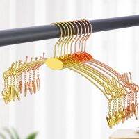 5/10/20/30PCS Metal Underwear Hangers Bold Non-slip Alloy Hanger Panties Clip Clothes Rack Lingeries Custom Display Organizador Clothes Hangers Pegs