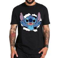 Lilo Stitch T-shirt For Men And Women Cartoon Casual T-shirt Round Neck T-shirt Short Sleeve Tops Funny T-shirt