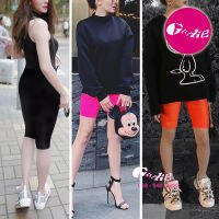 【GURLIE】Biker Short / Leggings (Color) ผ้ายืด เก็บทรง สุดนิ่ม ผ้า Rayon พรีเมี่ยมเกาหลี ยาว 17 นิ้ว ยืดสุดๆ 40-42 นิ้ว (เลกกิ้ง)