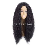 STRAIGHT Wigsวิกผมด้านหน้าลูกไม้ยาวหยิกวิกผมKinky hair front Lace wigs dskf