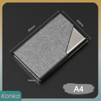 ✨ Konka ที่ใส่นามบัตรสุดสร้างสรรค์ที่คลุมกล่องโลหะที่ใส่อลูมิเนียมสแตนเลสสตีล