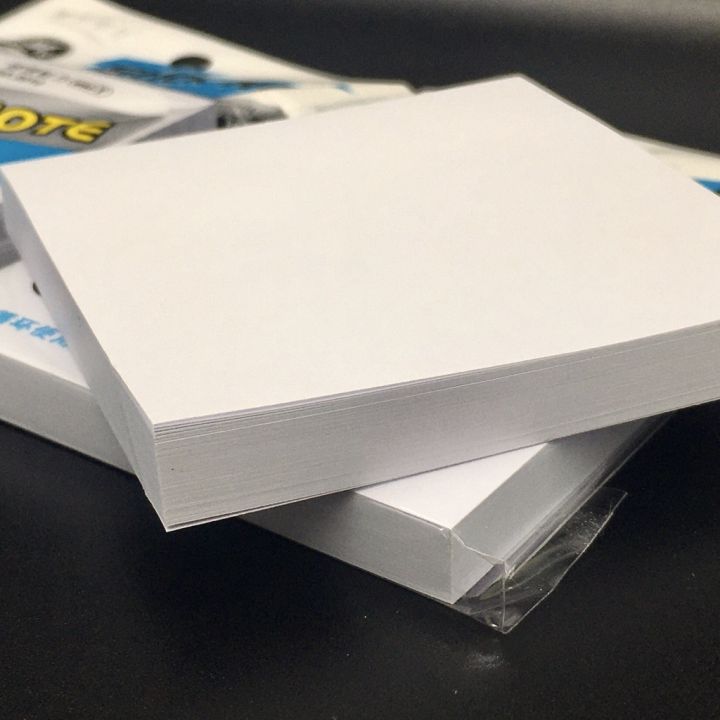 โพสต์-อิท-stick-note-กระดาษโน๊ตสีพื้น-มีกาวในตัว-76x76-มม-100-แผ่น-สีขาว-i-no-8010