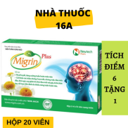 MIGRIN - TÍCH ĐIỂM 6 TẶNG 1 - HỖ TRỢ GIẢM ĐAU NỬA ĐẦU, MẤT NGỦ
