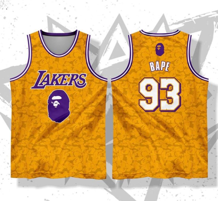 Full Sublimation Jersey LAKERS BAPE JAMES JERSEY Collection