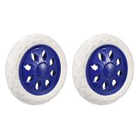 Uxcell 2pcs Shopping Cart Wheels Trolley Caster Replacement 6.5 Inch Dia Rubber Foaming Light Blue Pink Brown Red Blue