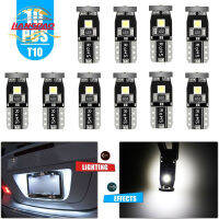 liangdao【ready stock】10pcs Car Led Indoor Ceiling Light Bulbs Kit T10 168 194 2825 W5w License Plate Light Bulb 6500k White【low price】