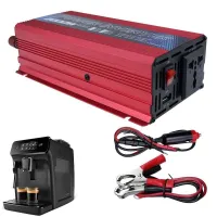 เครื่องเปลี่ยนแหล่งจ่ายไฟฟ้าเครื่องแปลงไฟแบบสากล2000W DC12V กับ AC 110-220V ใช้งานง่ายมีซายน์เวฟที่มีการปรับเปลี่ยนที่ทรงพลัง