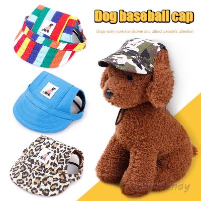 Dog Baseball Cap Adjustable Sun Protection Pattern Printed Breathable Soft Hat