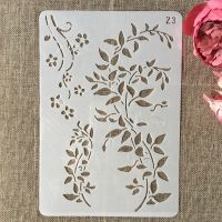 26cm Leaves DIY Layering Stencils Wall Painting Scrapbook Coloring Embossing Album Decorative Card Template Rulers  Stencils