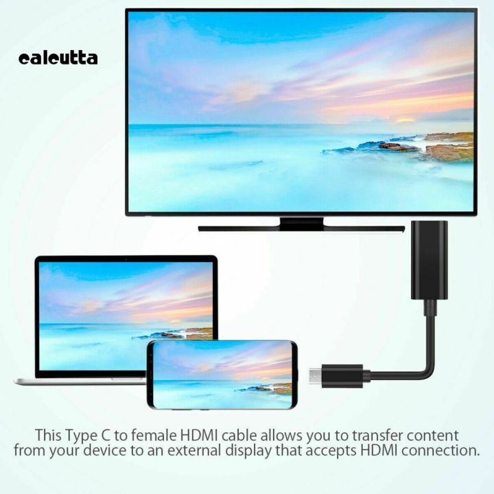 calcutta-อะแดปเตอร์-usb-3-1-abs-type-c-เป็น-hdmi-ประสิทธิภาพสูง-สําหรับแล็ปท็อป