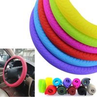 Car Styling Universal Silicone Steering Wheel Glove Cover Texture Soft Multi Color Soft Silicon Steering Wheel Car Accessories Steering Wheels Accesso