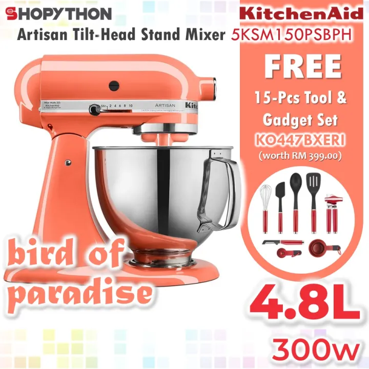 KITCHENAID 4.8L Artisan TiltHead Stand Mixer 5KSM150PSBPH (Bird of