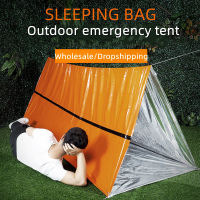 Outdoor Emergency Survival Gear กันน้ำความร้อนสะท้อนแสงความร้อนถุงนอนและเต็นท์ Shelter สำหรับ Camping