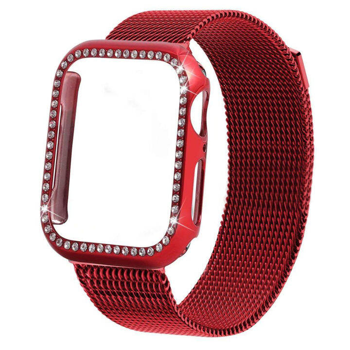 เคส-สายสำหรับapple-watch-5-4-3-38-42-44มม-เคส-สายสแตนเลสสายmilanese-loopสำหรับapple-watch-5-4-3-38-42-44มม