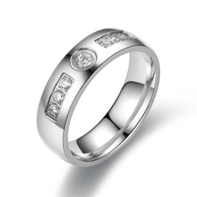 Bxzyrt เซอร์โคเนียสแตนเลสแหวนแต่งงานคู่แหวนหมั้น4มม. ผู้หญิงและ6มม. แหวนชายหญิง