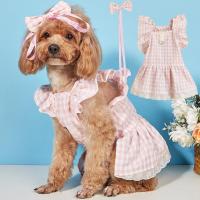 Ruffled Sleeve Sweat-absorbent Casual Wear Cat Clothes Small Dog Two-legged Clothes Dog Dress for Small Dogs Dresses