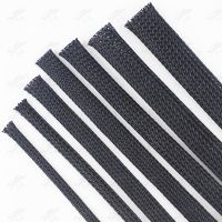 10M Kabel Kepang Hitam Sleeving PET Nilon Kabel Pembungkus Casing Kabel Lengan Kawat 8Mm/10Mm/12Mm/15Mm/20Mm/25Mm