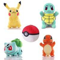 【A Great】 ใหม่ AnimePlushPokemon Kawaii ห้องนอนตกแต่งตุ๊กตาตุ๊กตา Charmander Squirtle Bulbasaur ChildrenGift