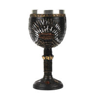 Goblet 3D Stainless Steel Resin Skull Wine Goblet GOT Series Dragon Claw Skeleton Spine Whiskey Cup Gaming Wine Glass