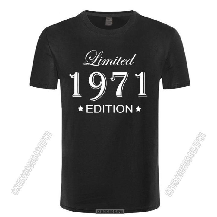 man-made-in-1971-t-shirt-tops-funny-august-style-limited-edition-1971-t-shirts-funny-birthday-crew-neck-cotton-men