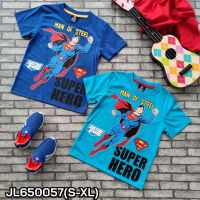 เสื้อเด็กผู้ชาย  ซูเปอร์แมน Justice League อายุ 6-12 ปี ผ้าคอตตอน พร้อมส่งค่ะ (JL650057)