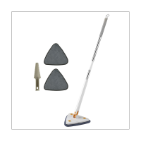 Triangle Mop 360° Rotatable Spin Cleaning Mop Adjustable Squeeze Wet and Dry Use Water Absorption Home Floor Tools