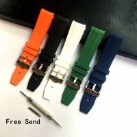 Suitable For MERJUST 20mm Black White Blue Green Orange Silicone Rubber Watch Strap Watchband for Omega Seamaster Submariner Daytona