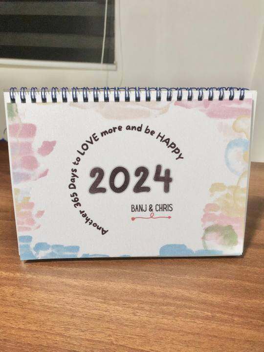 Personalized Desk Calendar 2024 5x7size Lazada PH