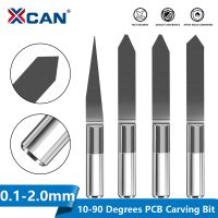 【cw】 XCAN PCB Engraving Bit Vapo Coated V Carving 1/8  39;  39; Shank Flat Bottom End Mill Carbide Milling Cutter