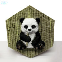 WaterWheel Lovely Panda/Bamboo-shaped Silicone Mold Fondant Cake Decoration Mold For Handmades Soaps Candys