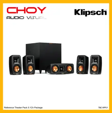 Klipsch Reference R-26FA 7.1 Home Theater System, Brushed Black Polymer  Veneer