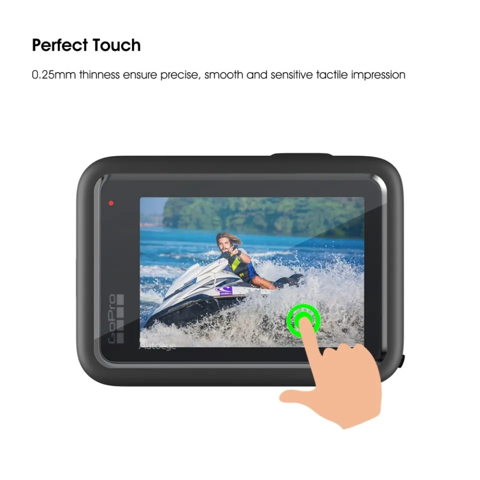 TELESIN Tempered Glass Screen Protector Cover Case for GoPro Hero11 10 9  Black Lens Protection Protective Film Gopro Accessories