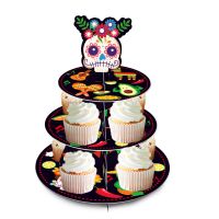 【hot】 3 Tier Theme Kids Birthday Dessert Display Cactus Avocado Decoration Supplies 1