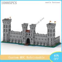 NEW LEGO New MOC Medieval Castle Fortress Front Wall Modular Building Block Model DIY Childrens Assembled Toys Birthday Christmas Gift